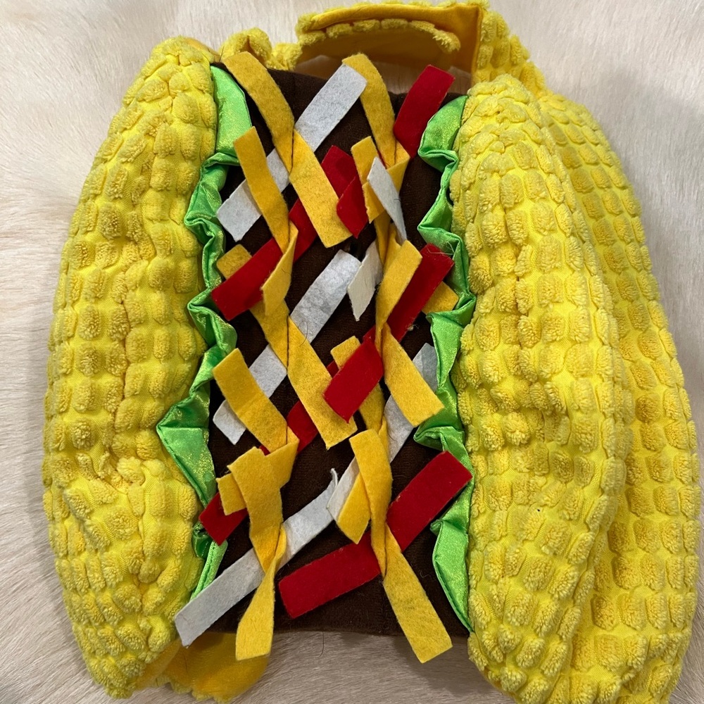 PUP CREW Taco Dog Halloween Costume, size M/L